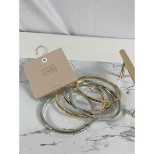 NWT 14th & union layered bangle bracelet set 5